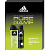 Adidas Pure Game deodorant sprej 150 ml + 3v1 sprchový gel na tělo, tvář a vlasy 250 ml, kosmetická sada pro muže