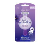 Wilkinson My Intuition Quattro Smooth Violet Bloom maszynka do golenia dla kobiet 3 sztuki