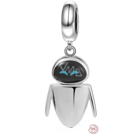 Charm Srebrny 925 Disney Pixar Wall-E, robot Eva, zawieszka na bransoletkę film