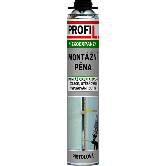 Profil pianka montażowa, niskotopliwa, pistolowa, 750 ml