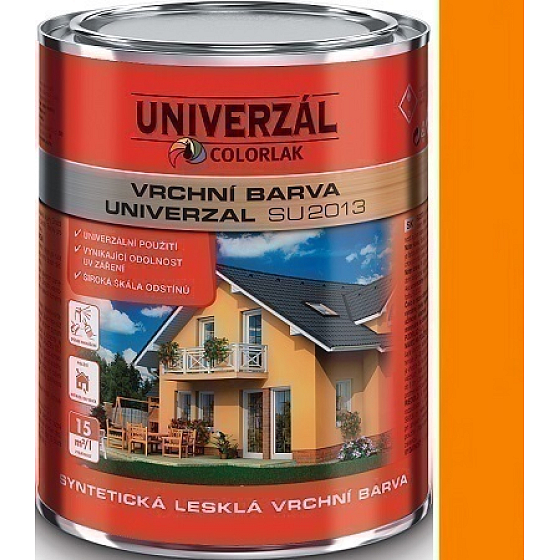 Colorlak Univerzal SU2013 syntetická lesklá vrchní barva Žlutá jarní 0,6 l