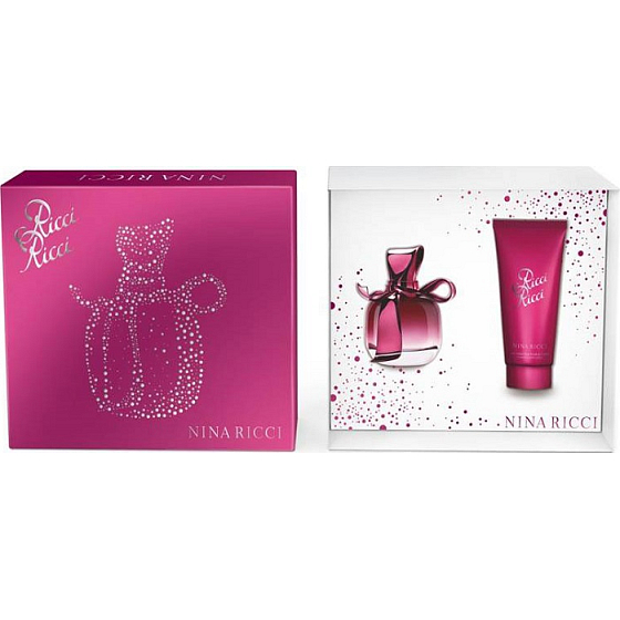 Nina Ricci Ricci Ricci parfémovaná voda pro ženy 50 ml + tělové mléko 100 ml, dárková sada