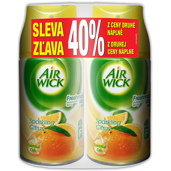 Air Wick FreshMatic Max Sparkling Citrus náhradní náplň 2 x 250 ml