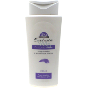 Luna Natural Exclusive odličovací mléko s arganovým a mandlovým olejem pro normální a smíšenou pleť 200 ml