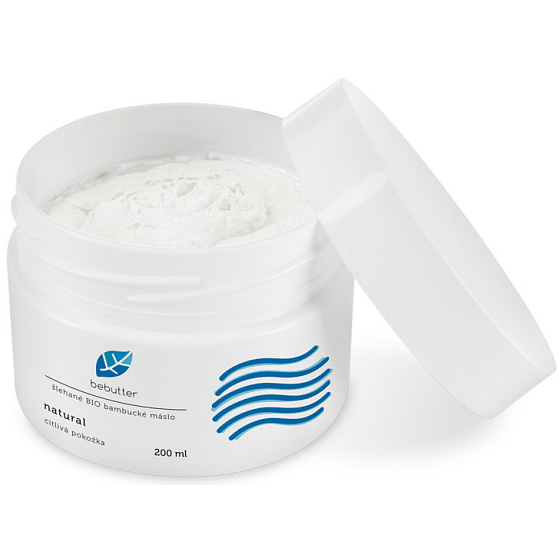Aromatica Bebutter Bio Natural šlehané bambucké máslo pro jemnou a citlivou pokožku 200 ml