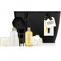 Baylis & Harding Sladká mandarinka a Grapefruit koupelové mléko 300 ml + mycí gel 300 ml + toaletní mýdlo 150 g + tělové mléko 130 ml + žínka + kabelka, kosmetická sada