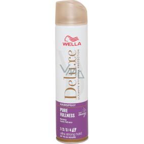 Wella Deluxe Pure Fullness bardzo mocny lak do włosów dla objętości włosów 250 ml Wella Deluxe Pure Fullness bardzo mocny lak do włosów dla objętości włosów 250 ml