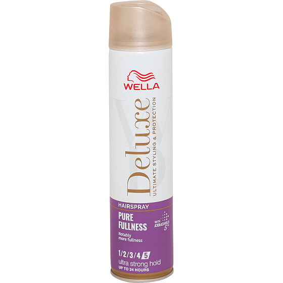 Wella Deluxe Pure Fullness bardzo mocny lak do włosów dla objętości włosów 250 ml