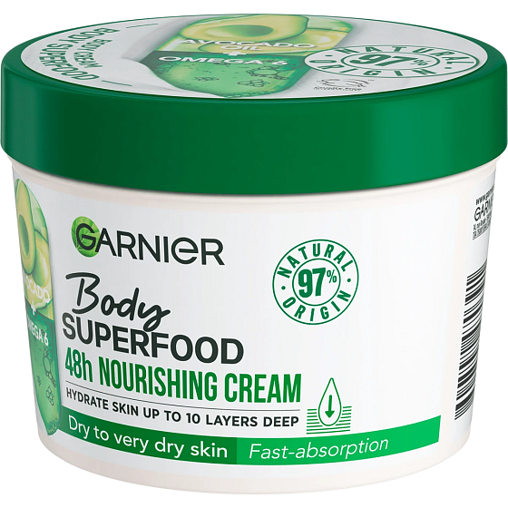 Garnier Body Superfood Awokado krem do ciała dla suchej i bardzo suchej skóry 380 ml