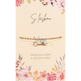 Albi Bransoletka z koralików Szukaliśmy szczęścia, Klucz symbol wolności 1 szt