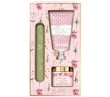 Baylis & Harding Róża, Mak i Wanilia krem do rąk 50 ml + kąpielowy żel do rąk 70 g + pilnik do paznokci, zestaw kosmetyków dla kobiet