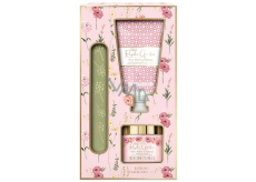 Baylis & Harding Róża, Mak i Wanilia krem do rąk 50 ml + kąpielowy żel do rąk 70 g + pilnik do paznokci, zestaw kosmetyków dla kobiet