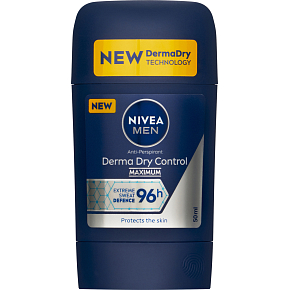 Nivea Men antyperspirant Derma Dry Control twardy, 50 ml