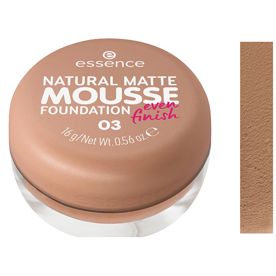 Essence Natural Matte Mousse Foundation pěnový make-up 03 16 g