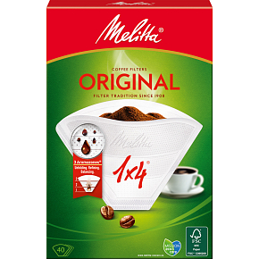 Filtry kawowe Melitta Original 1×4, 40 sztuk