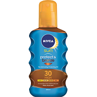 Nivea Sun Protect & bronze OF 30 olej do opalania wspomagający opaleniznę, 200 ml