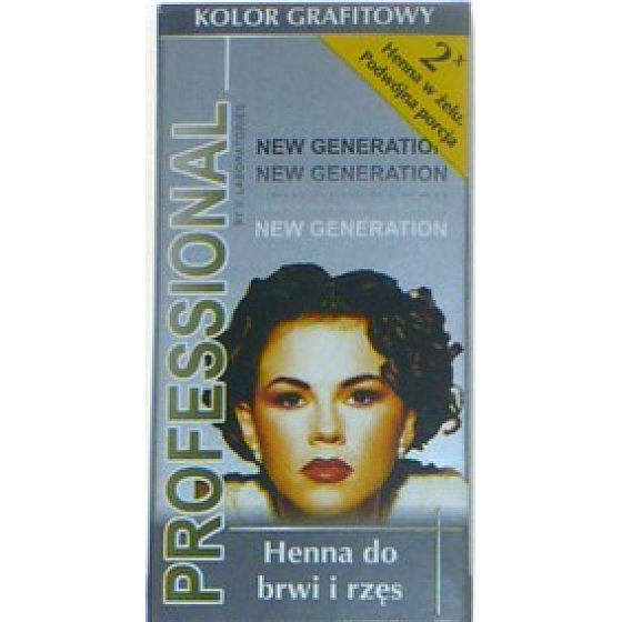 Profesional Barva na obočí a řasy z henny grafitová 2 x 3 ml