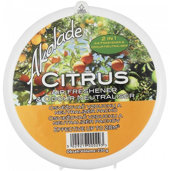Akolade Solid 2v1 osvěžovač Citrus pohlcovač pachů 230 g