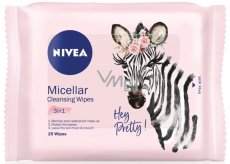 Nivea 3v1 Micelární čisticí pleťové ubrousky pro všechny typy pleti 25 kusů