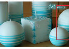 Lima Aromatyczna spirala Bawełna świeczka biała - turkusowa kula 100 mm 1 sztuka