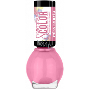 Miss Sporty Cant Stop The Color Nail Polish lak na nehty 30 Candy Palette - Sladká růžová 7 ml
