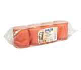 Madona Cmentarna świeczka bez wieszaka prasowana czerwona, pali się aż 15 godzin, 4 x 55 g