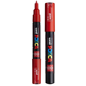 Posca Uniwersalny akrylowy marker 0,7 - 1 mm Czerwony PC-1M