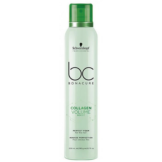 Schwarzkopf Professional BC Bonacure Collagen Volume Boost Perfect Foam pěna pro objem a ochranu vlasů 200 ml