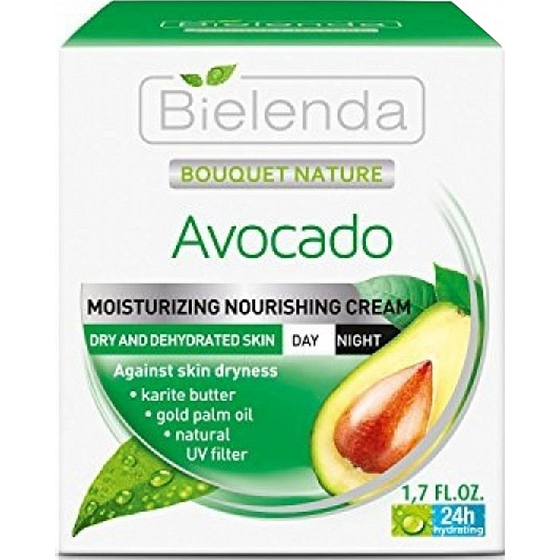 Bielenda Bouquet Nature Awokado nawilżający krem z awokado dzienny/nocny 50 ml