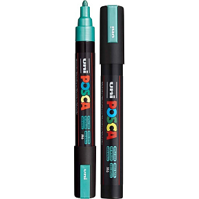 Posca Uniwersalny akrylowy pisak 1,8 - 2,5 mm Metaliczny zielony PC-5M