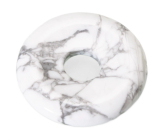 Magnezit / Howlit biały Donut naturalny kamień 30 mm, oczyszczony kamień