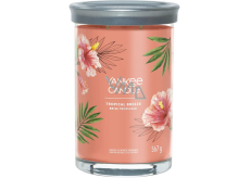 Yankee Candle Tropical Breeze - Tropikalna bryza świeca zapachowa Signature Tumbler duże szkło 2 knoty 567 g