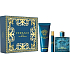 Versace Eros pour Homme toaletní voda 100 ml + sprchový gel 150 ml + toaletní voda 10 ml, dárková sada pro muže