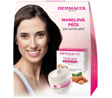 Dermacol Mandlowa pielęgnacja Naturalny odżywczy krem dzienny 50 ml + bogaty krem nocny 50 ml, zestaw kosmetyków dla kobiet