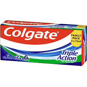 Colgate Triple Action pasta do zębów 2x75 ml