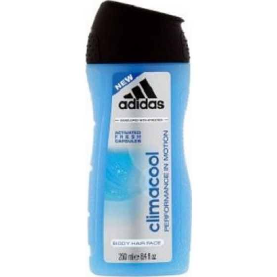 Adidas Climacool 3v1 sprchový gel na tělo, tvář a vlasy pro muže 250 ml