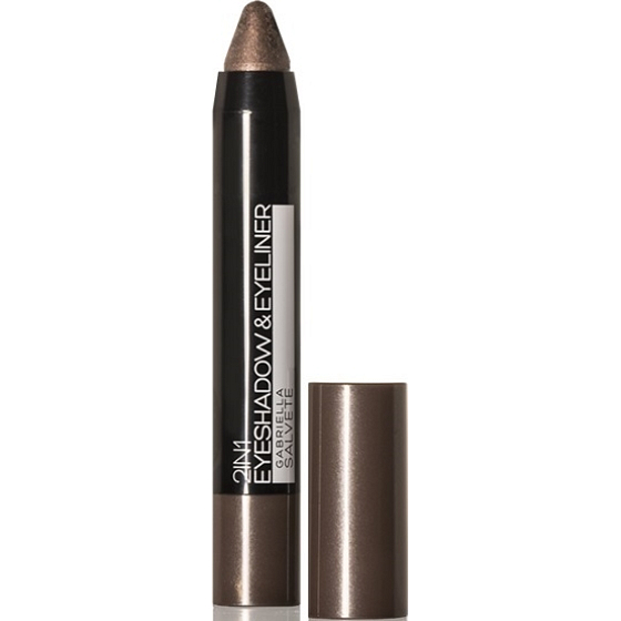 Gabriella Salvete Eyeshadow & Eyeliner 2v1 metalické oční stíny a tužka 02 Brown 3,5 g