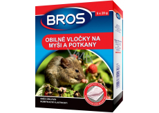 Bros Zbożowe wkładki przeciw myszom, szczurów i szczurów 5 x 20 g