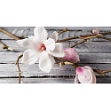 Millefiori Milano Natural Magnolia Blossom & Wood - Květy magnólie a Dřevo Vonná svíčka hoří až 60 hodin 180 g
