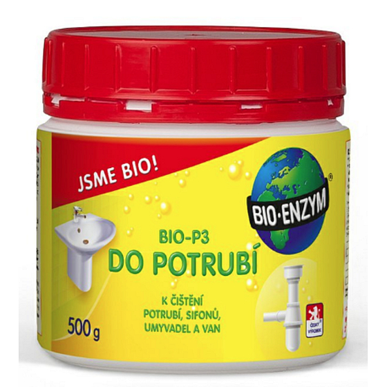 Bio-Enzym Bio-P3 Biologiczny preparat do udrażniania zablokowanych rur i ograniczania zapachów 500 g przywraca naturalny proces rozkładu