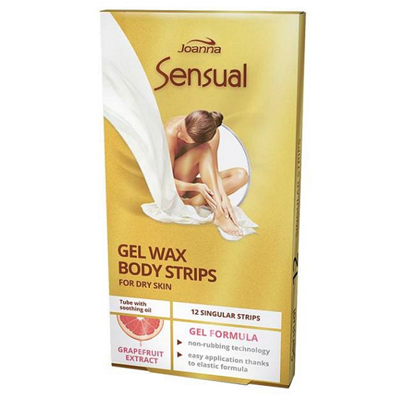 Joanna Sensual Grep depilační pásky na tělo 12 kusů