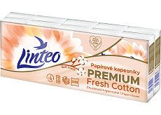 Linteo 4-warstwowe chusteczki papierowe, 10 × 10 sztuk