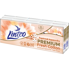 Linteo 4-warstwowe chusteczki papierowe, 10 × 10 sztuk