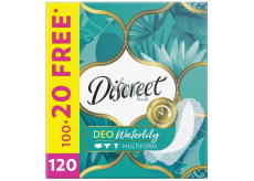 Discreet Deo Waterlily slipové intimní vložky pro každodenní použití 120 kusů