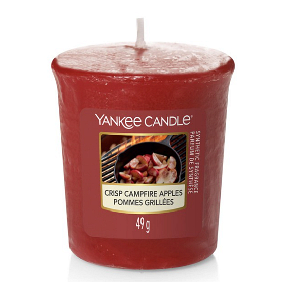 Yankee Candle Crisp Campfire Apples - Jablka pečená na ohni vonná svíčka votivní 49 g