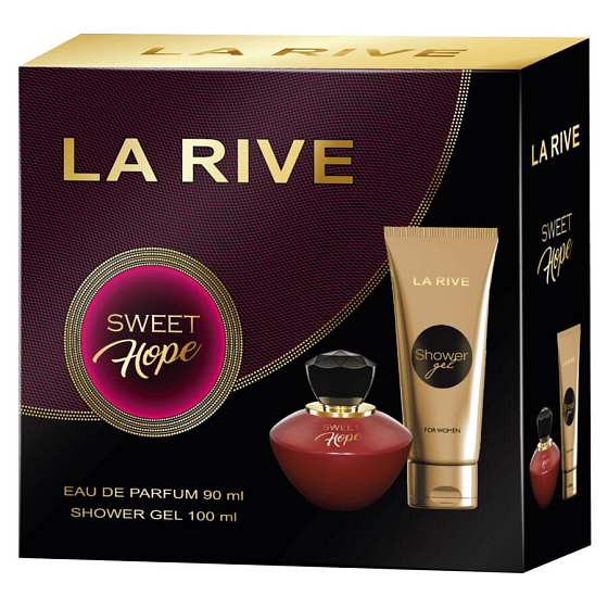 La Rive Sweet Hope parfémovaná voda 90 ml + sprchový gel 100 ml, dárková sada pro ženy