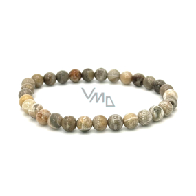 Celestyn chryzantemowy bransoletka elastyczna naturalny kamień, kuleczka 6 mm / 16 - 17 cm Celestyn chryzantemowy bransoletka elastyczna naturalny kamień, kuleczka 6 mm / 16 - 17 cm