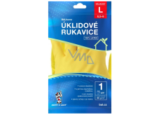 BALhome Rukavice latexové úklidové žluté velikost L 1 pár