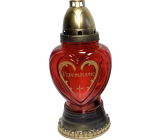 Bony hřbitovní lampa skleněná vzpomínáme