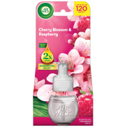 Air Wick Essential Oils Cherry Blossom & Raspberry - Třešňový květ a malina, elektrický osvěžovač náhradní náplň 19 ml